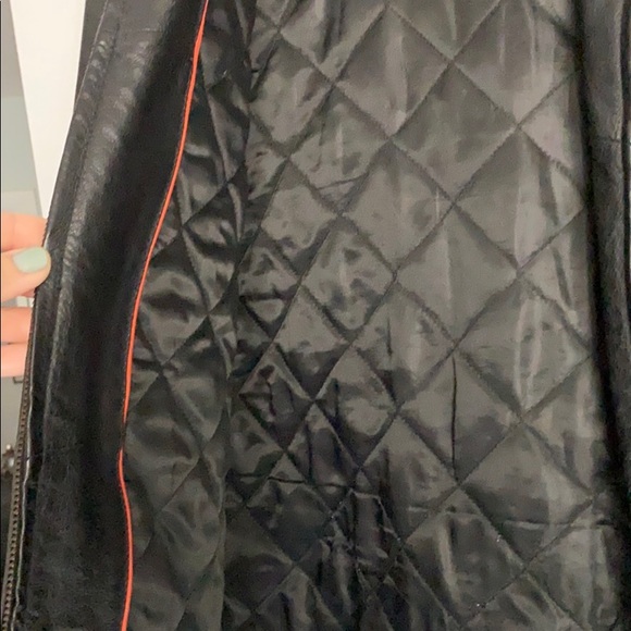 Leather men’s jacket zipper up - Picture 4 of 10